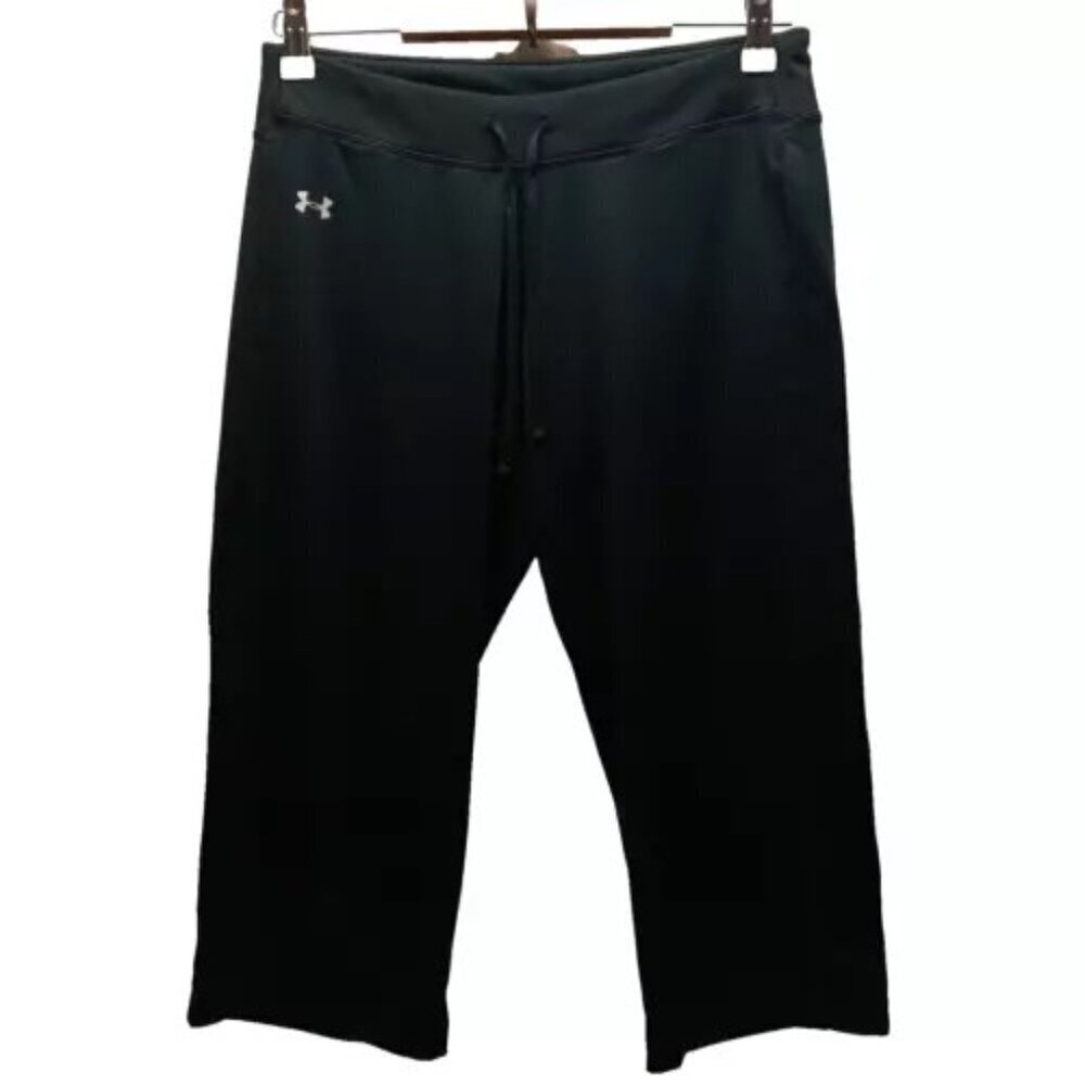 Under Armour Capri Pants Women’s XS‎ Semi Fit Cropped Wide Leg Yoga Gym Workout